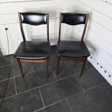 Pair of vintage rosewood chairs