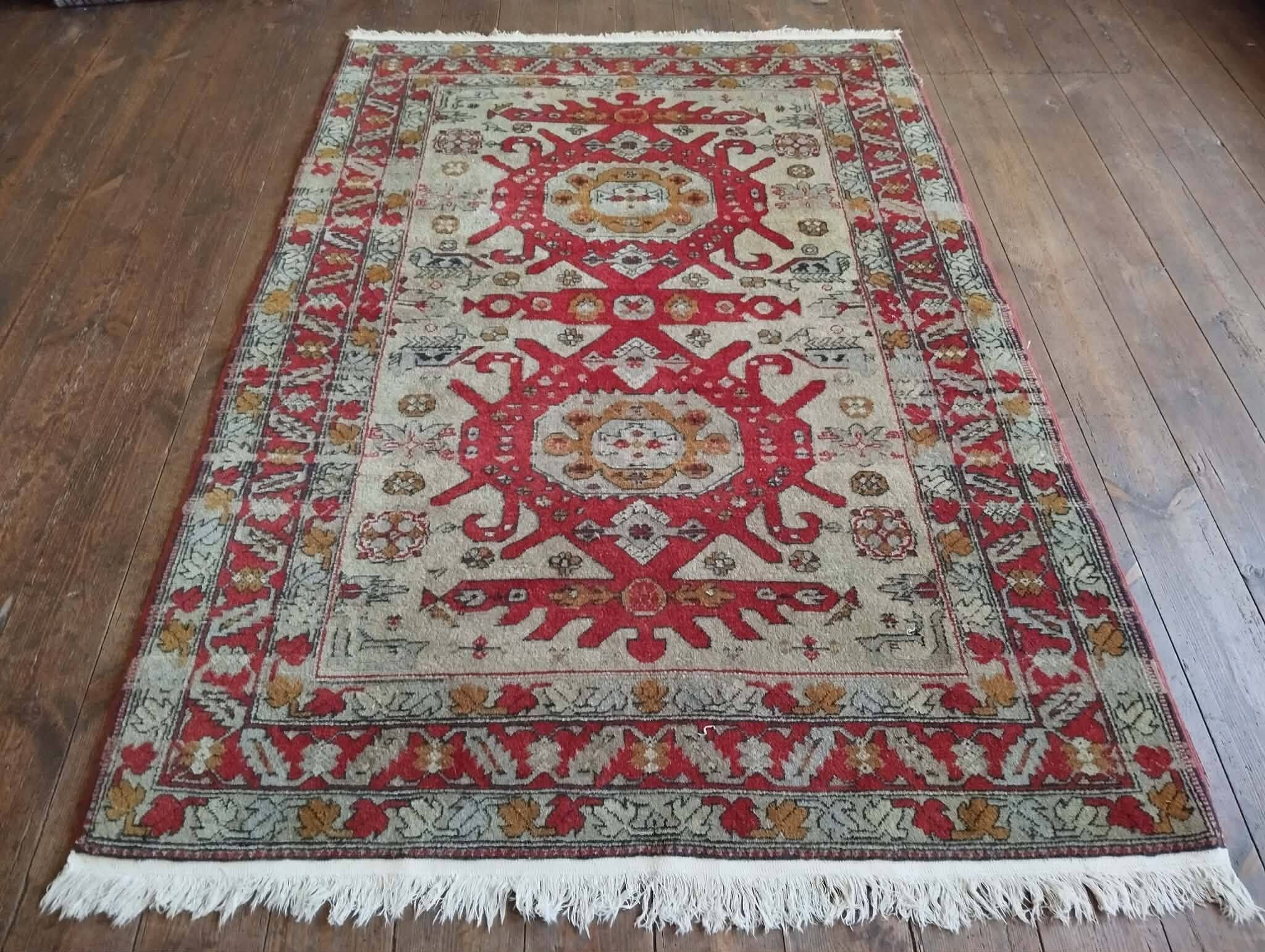 Tapis Caucasien Shirvan fait main 158x108cm