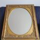 Louis XVI style gilded wooden mirror - 76x66cm