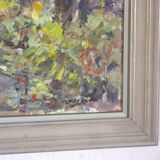 Oil painting on wood