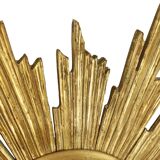 Deknudt Sunburst Sun Mirror Gilded Wood Sixties 69cm