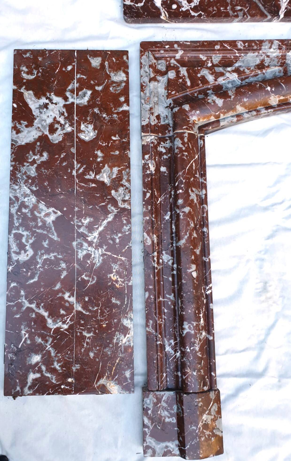 Louis XIV fireplace in Languedoc marble