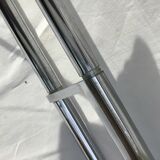 Chrome tubular cloakroom coat rack