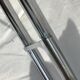 Chrome tubular cloakroom coat rack