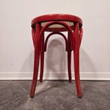 Tabouret craie rouge années 50