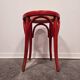 Tabouret craie rouge années 50