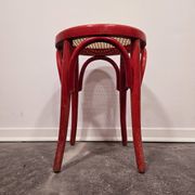 Tabouret craie rouge années 50