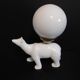 White ceramic bear lamp