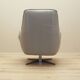 Leather swivel armchair, Italian design, 1990s, manufacture: Natuzzi