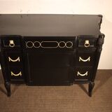 1970s lacquered chest of drawers