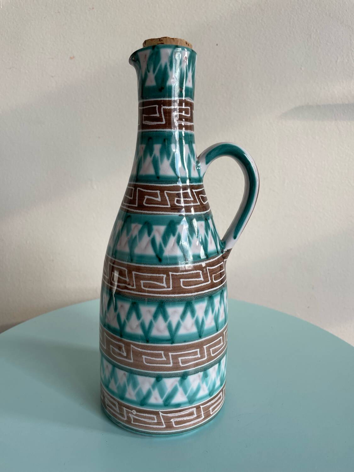 Ceramic bottle with spout by Robert Picault – Vallauris, m