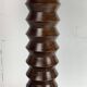 Table d'appoint brutaliste en bois tourné français de style Charles Dudouyt, France, années 1940
