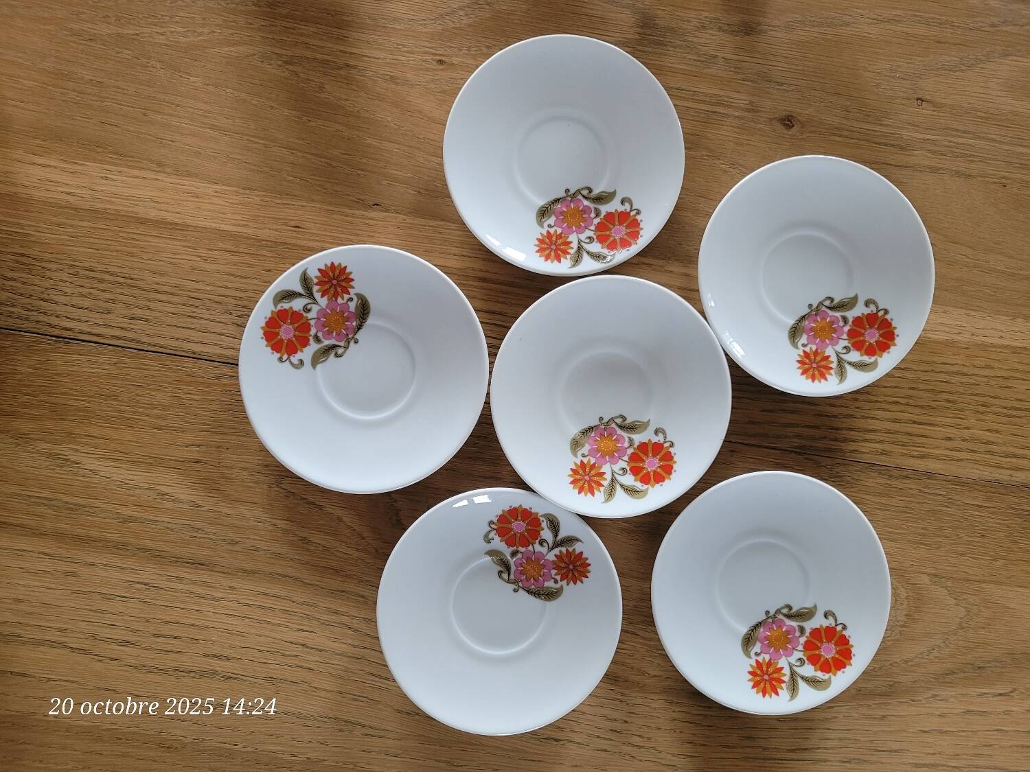 6 ANCAP cups and saucers