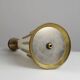 Cream & brass table lamp, Italian modernist, 1950s