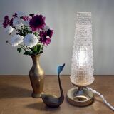 Vintage glass globe table lamp