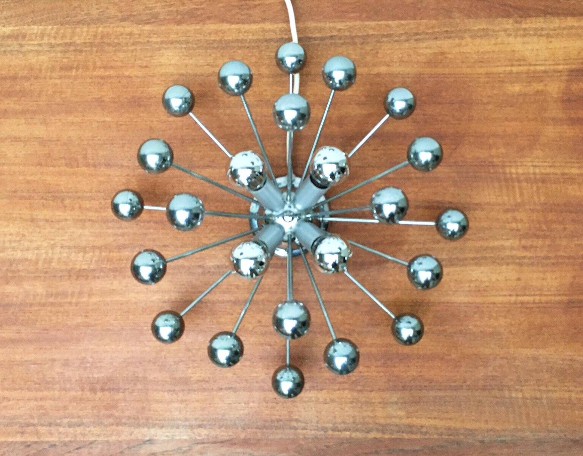 Lampe de table atomique allemande de l'âge spatial du milieu du siècle de Cosack