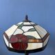 Lampe de table style Tiffany en vitrail, Art déco