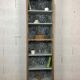 Old bookcase shelf