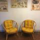 Fauteuils rotin vintage