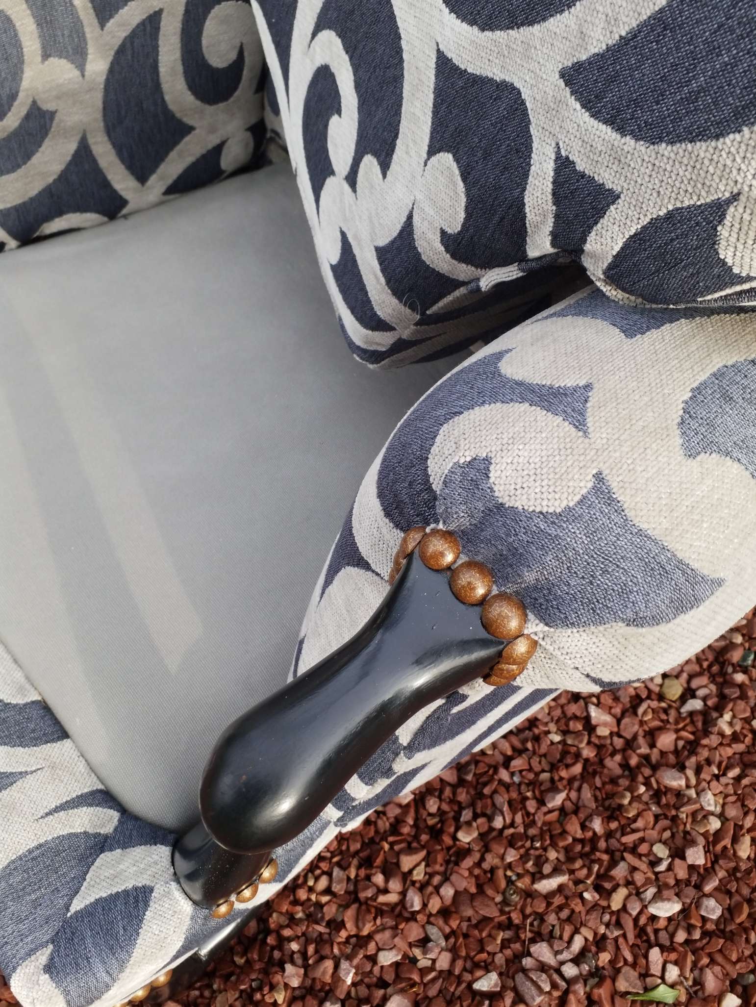 Pair of armchairs with ears