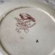 Trio of dessert plates Terre de Fer, faience digoin Sarreguemines, Buffon model