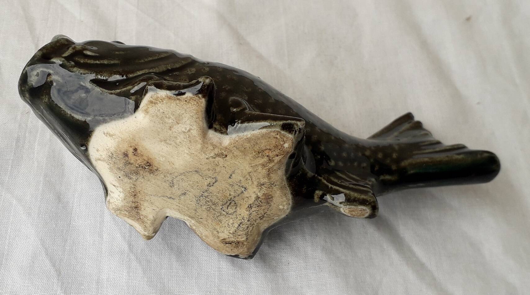 Ceramic fish piggy bank