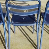 Suite de 4 chaises bistrot vintage