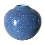 Blue ball vase