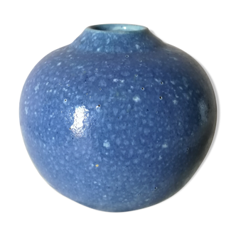 Blue ball vase
