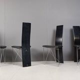 Set of 4 Concorde Dining Chairs with Leather Seats by Torstein Flatøy for Bahus