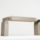 "Tube stool" bench in galvanized steel