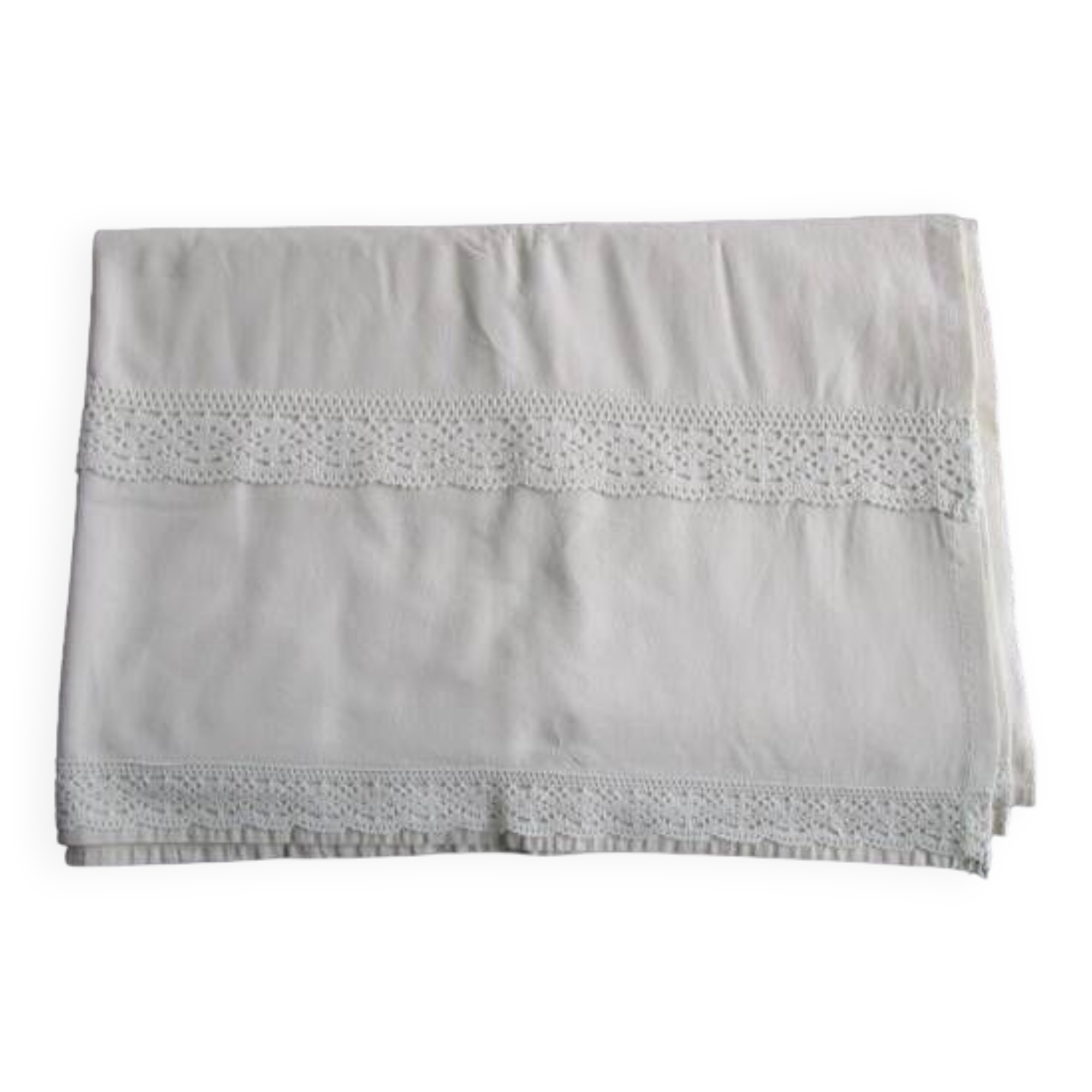 Old sheet - embroidery: 260x210cm