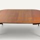 Table ronde de repas extensible danoise en teck – Années 1960