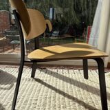 Fauteuil en bois & metal  Cruso Springback par Keiji Takeuchi