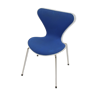 Series 7 blue chair by Arne Jacobsen for Fritz Hansen
