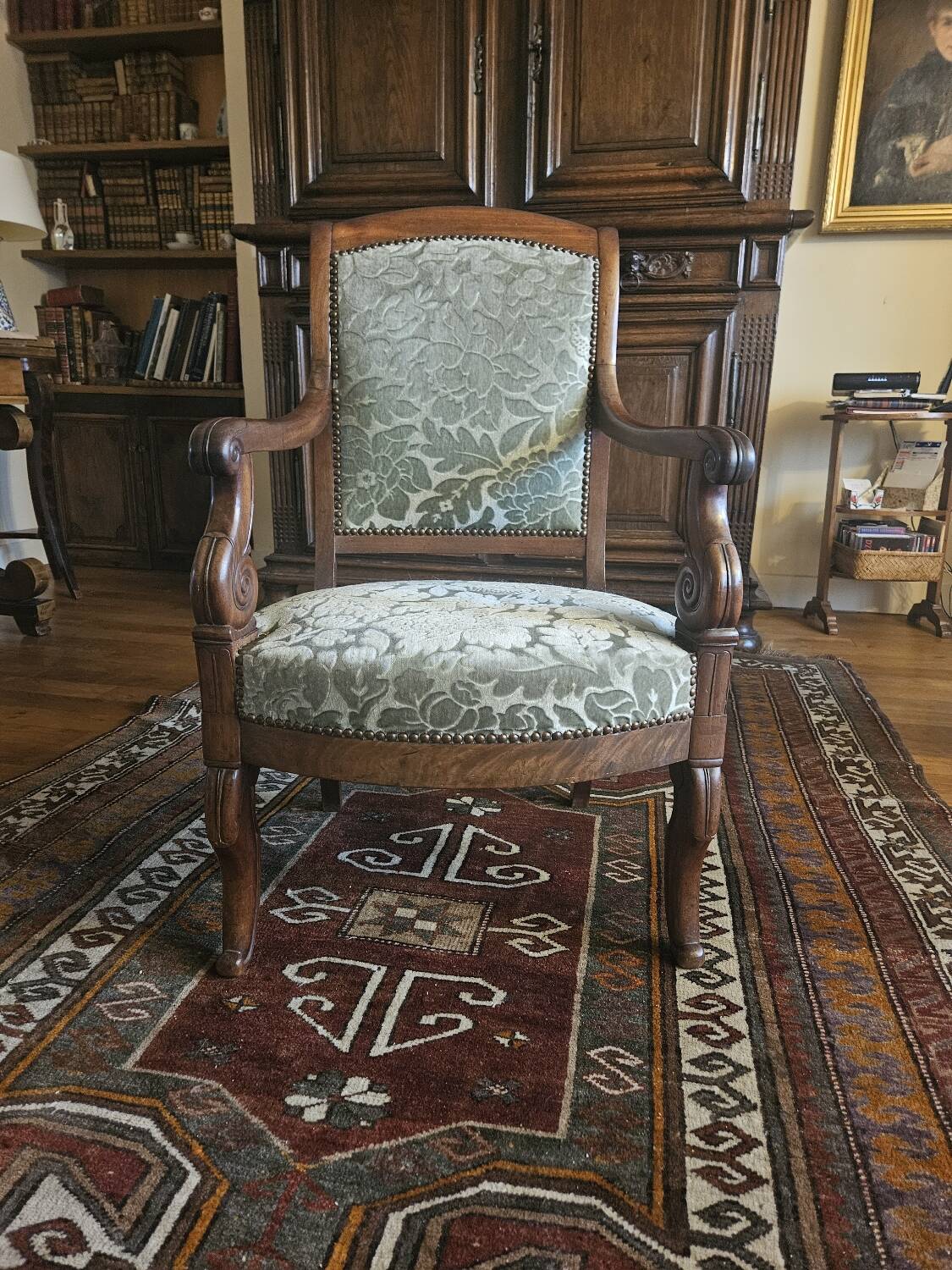 Pair of Restoration armchairs