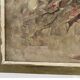 Oil painting on panel of a bouquet of roses signed by Paul Fauvelles 1943.