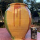 Old glazed terracotta jar