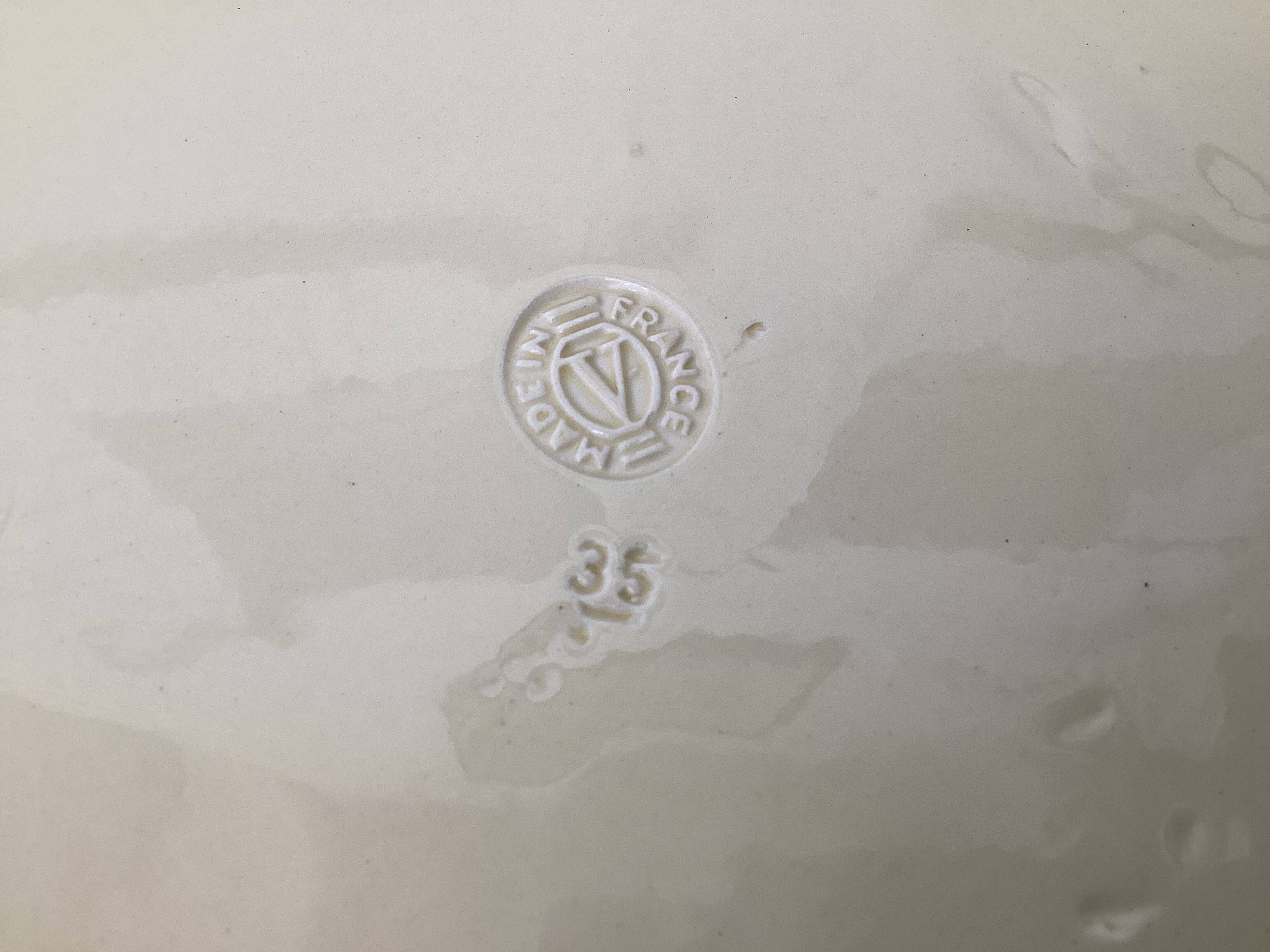 Ceramic cake dish Verceram, 1950s-60s