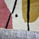 Handmade traditional Beni Ouarain rug, colourful, 150/250 cm.