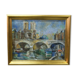 Jules Schyl (1893-1977), Swedish Modern Painting, 1960s, Oil on Canvas, Framed