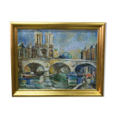 Jules Schyl (1893-1977), Swedish Modern Painting, 1960s, Oil on Canvas, Framed