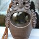 Sculpture/Owl Lantern ceramic 1950s