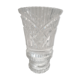 Large crystal vase