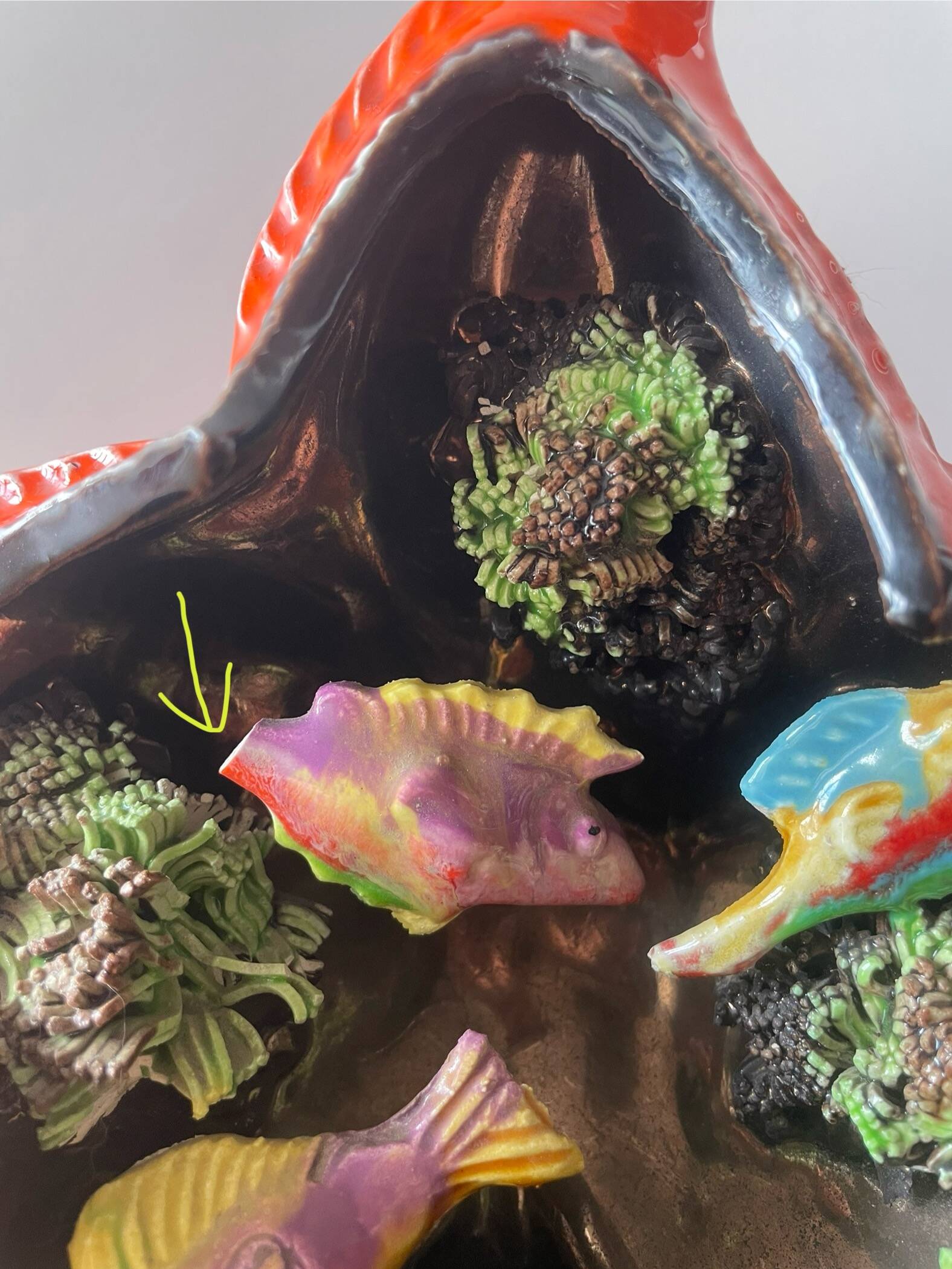 Vallauris night light 1950s signed