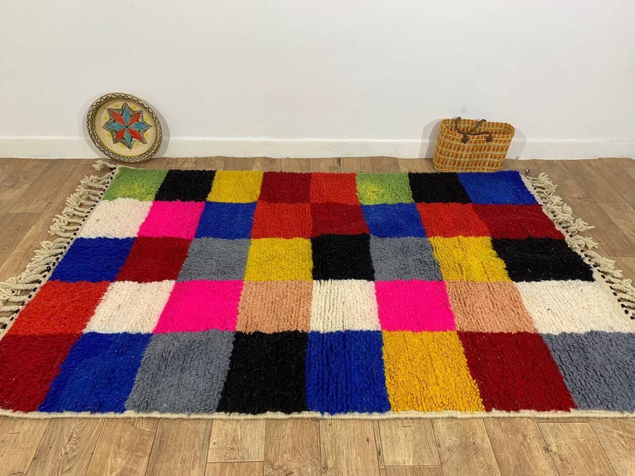 Handcrafted Moroccan Berber Rug 236 X 155