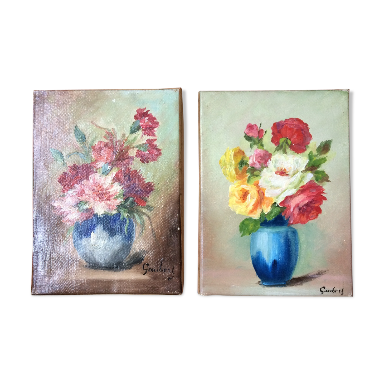 Pair of oils on canvas