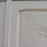 Re-enchanted Art Deco wardrobe in beige.