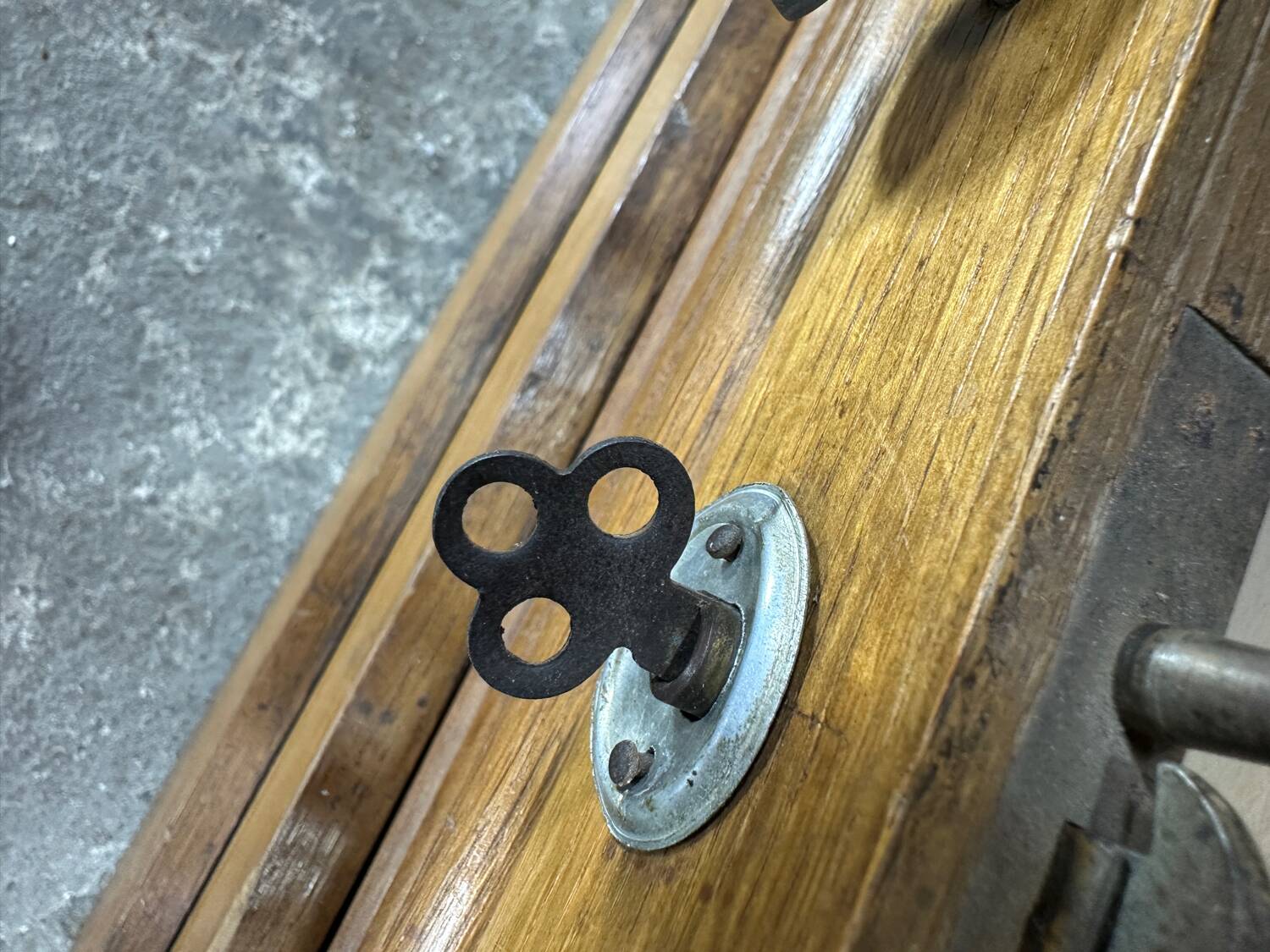 Large oak filing cabinet