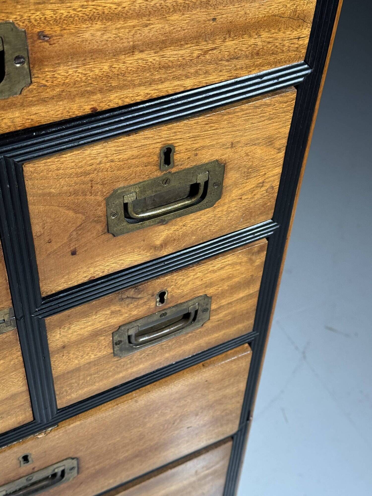 Campaign chest of drawers 19th century